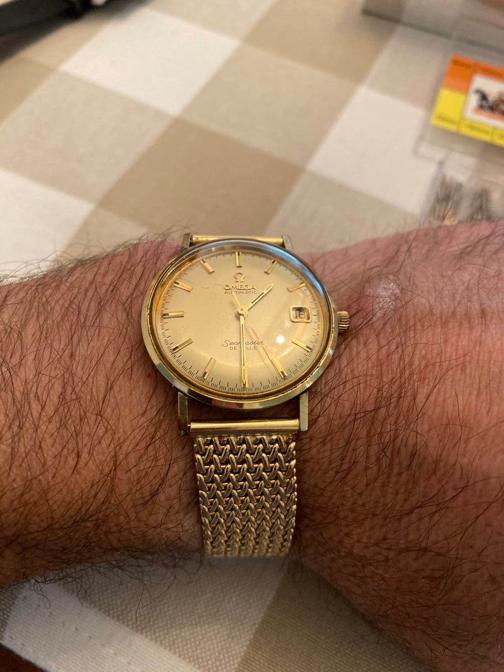 Omega seamaster deville 2024 14k gold filled