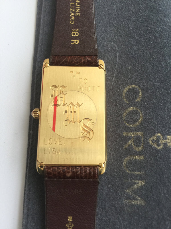 corum 24k/18k solid yellow gold 15 gram ingot 999.9 mechanical men's watch
