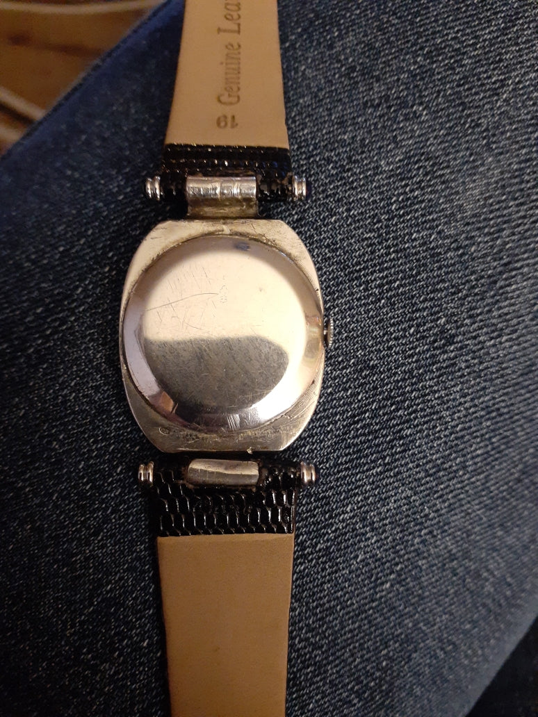 corum vintage solid 925 silver watch