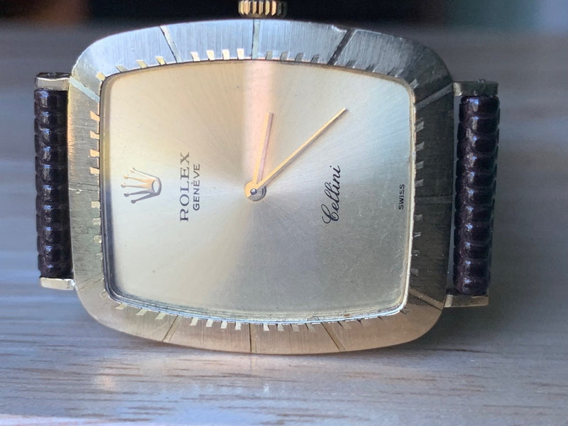 rolex cellini 18k solid gold men's vintage watch 4087