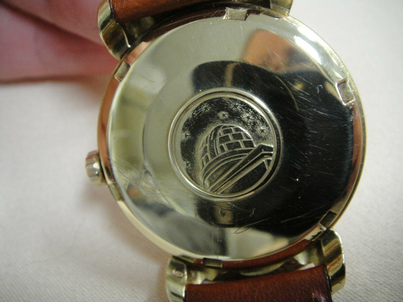 omega vintage constellation pie pan dial deluxe 1960,s auto 18k solid gold serviced box