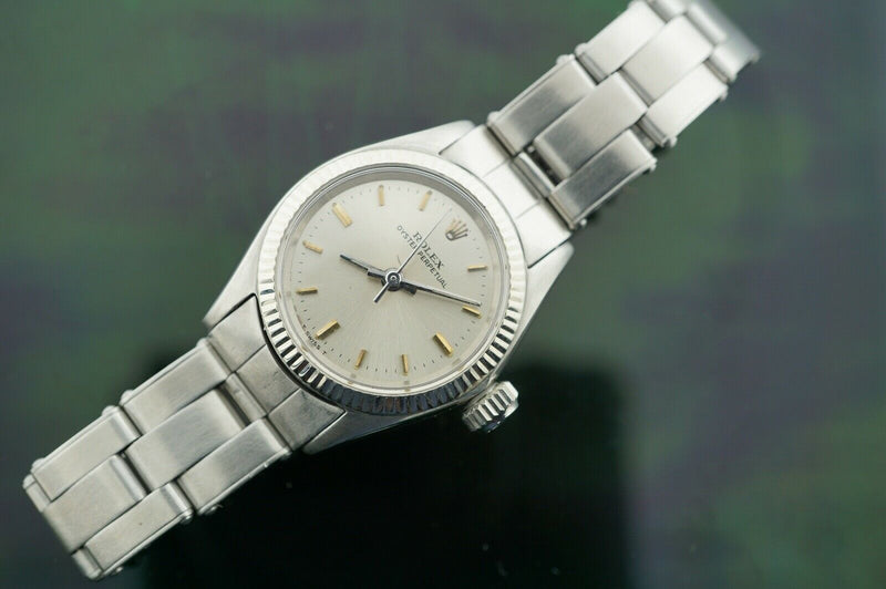 rolex oyster perpetual steel / white gold automatic ladies watch ref. 6619
